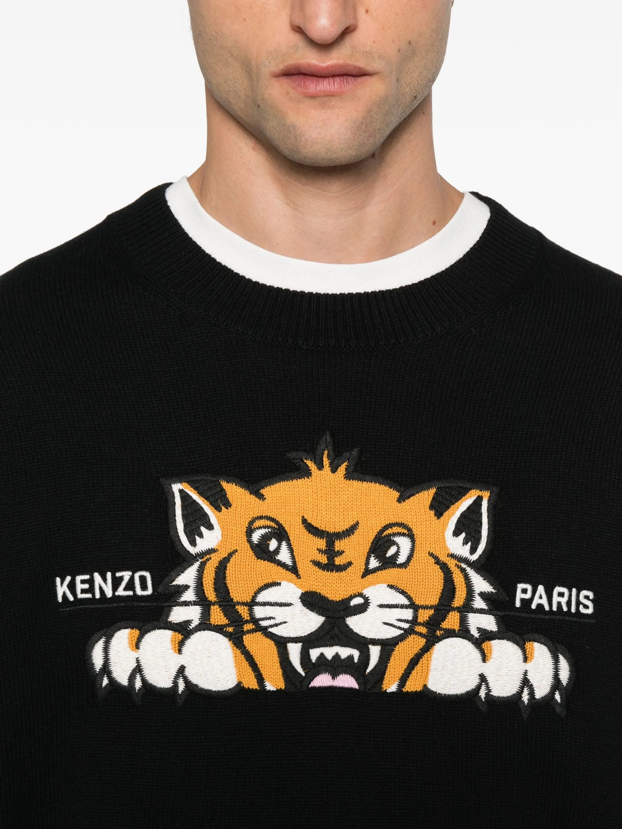 Kenzo Embroidered-tiger Crew-neck Sweater - 3