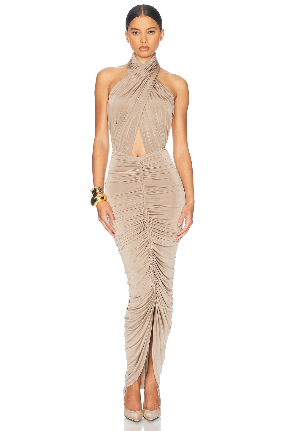 Bianca Ruched Midi Skirt - 5