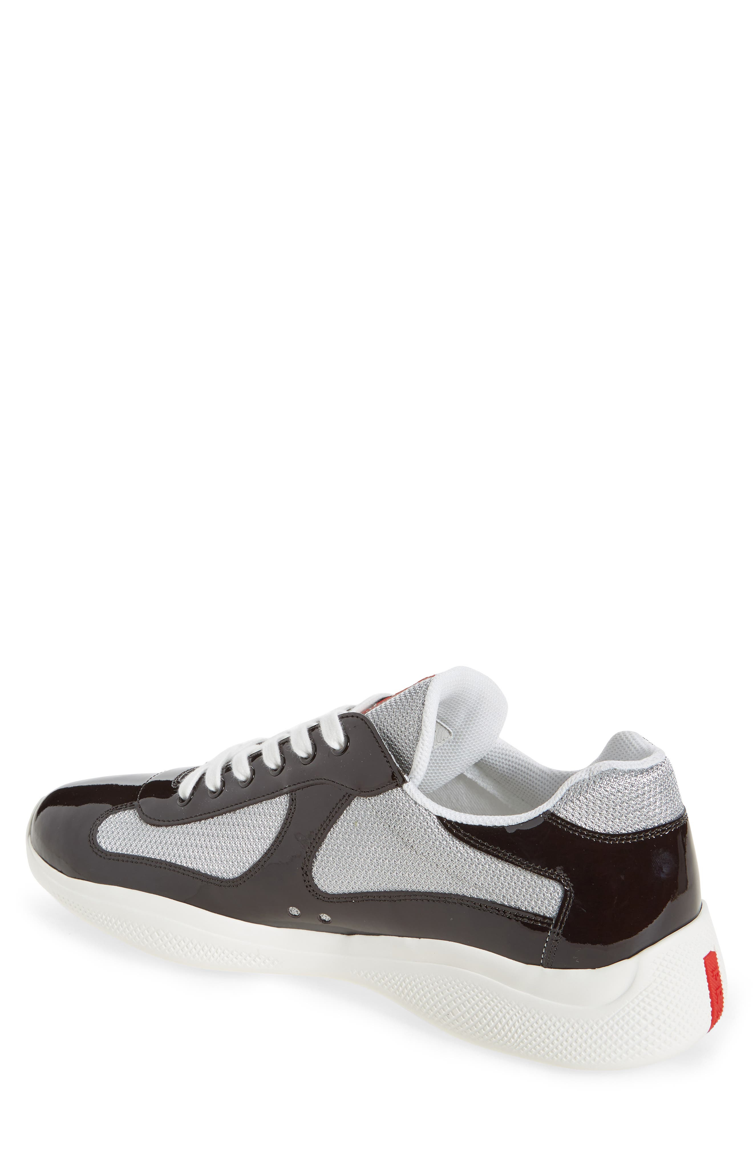 Prada America's Cup Sneaker in Fobw3 Ebano/Argento at Nordstrom - 2