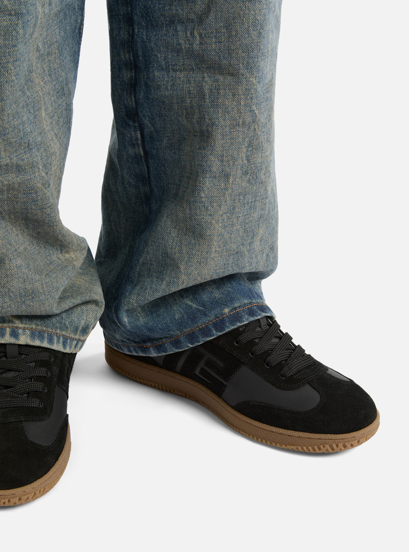 Balmain Balmain Swan suede and smooth leather trainers outlook