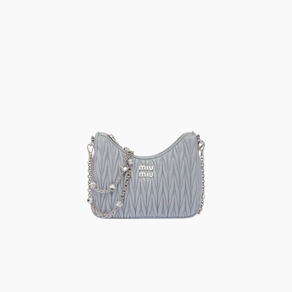 Matelassé nappa leather shoulder bag - 1
