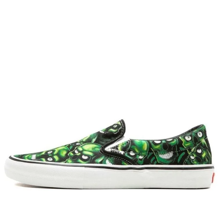 Vans Supreme x Slip-On 'Glow-In-The-Dark Skull Pile' VN0A347V3FW - 1