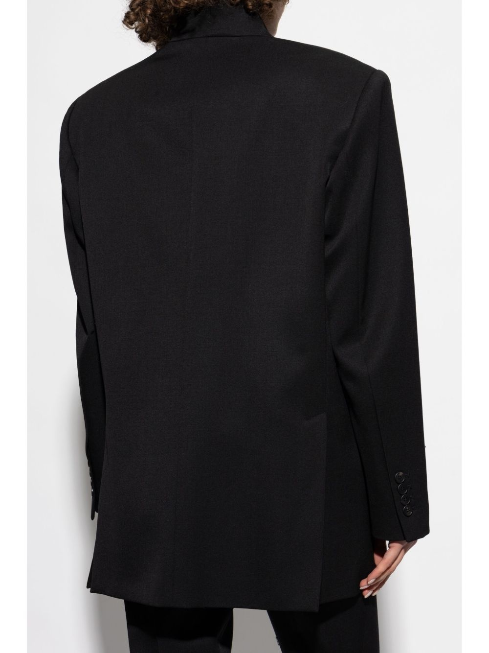 wool gabardine blazer - 4