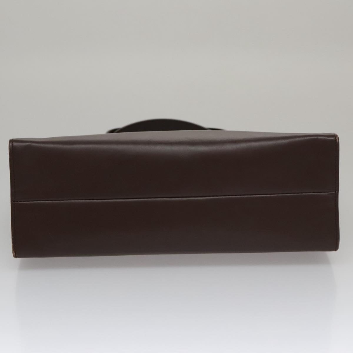 GUCCI Hand Bag Leather Outlet Brown Gold - 9