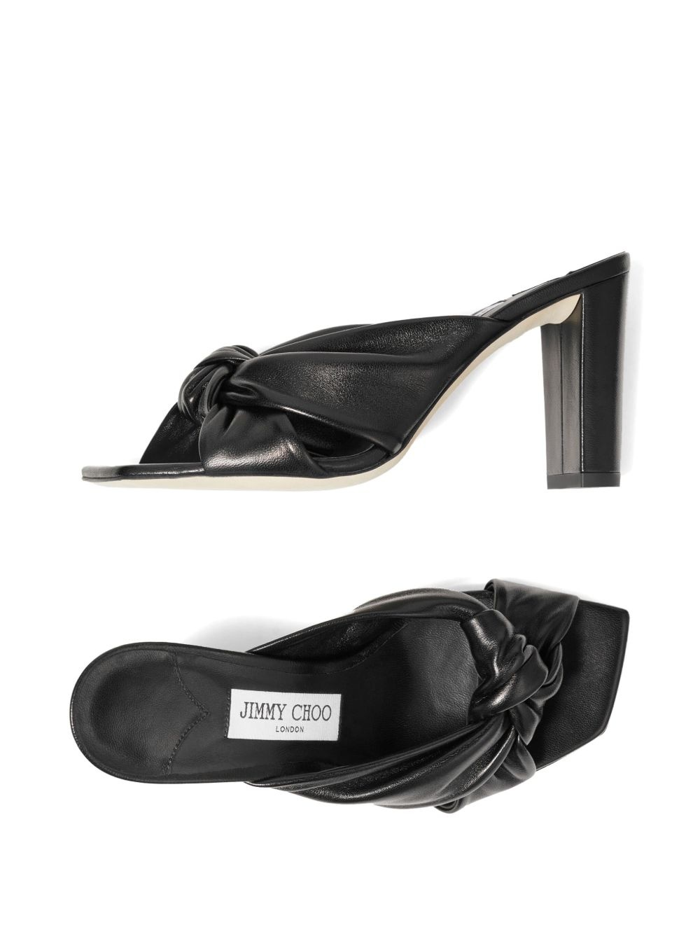Avenue 85mm leather sandals - 4
