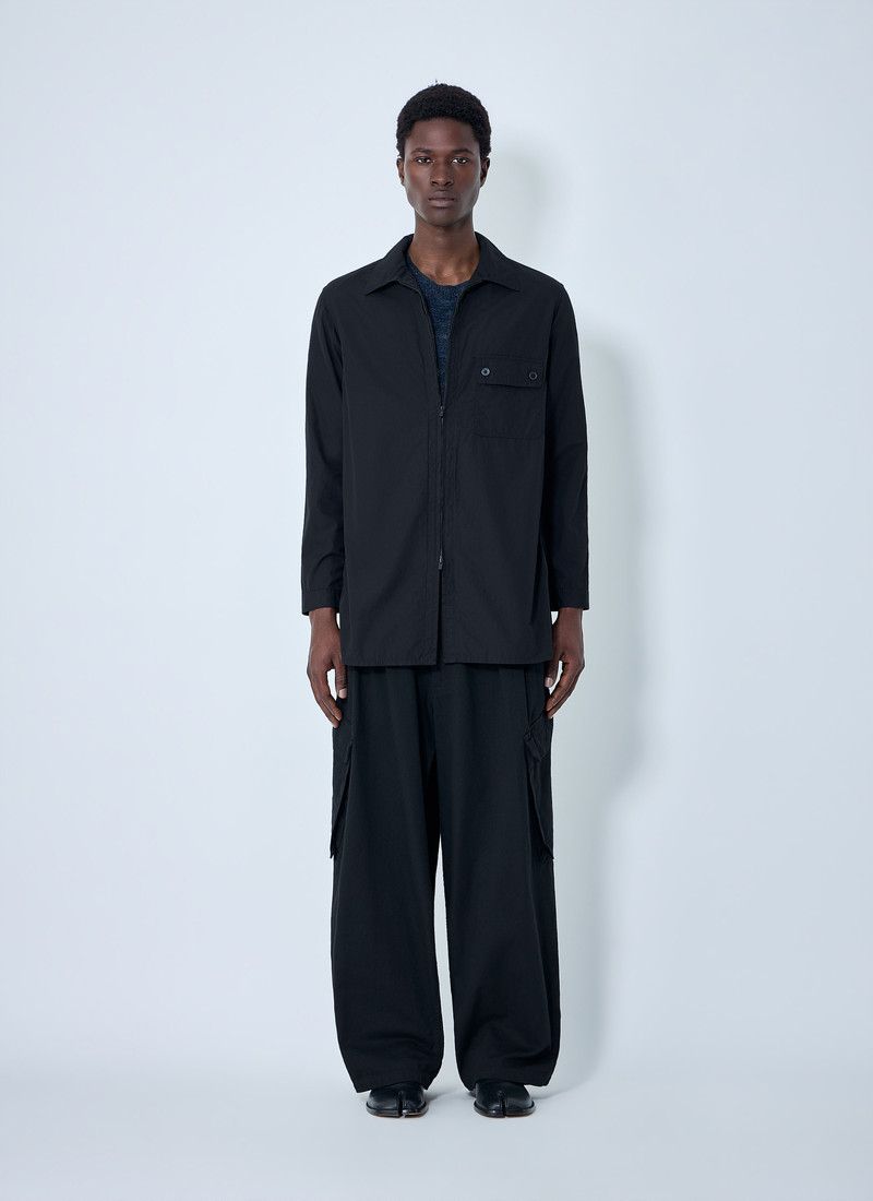 Yohji Yamamoto Chain Stitch Broad Zip Open Blouse outlook