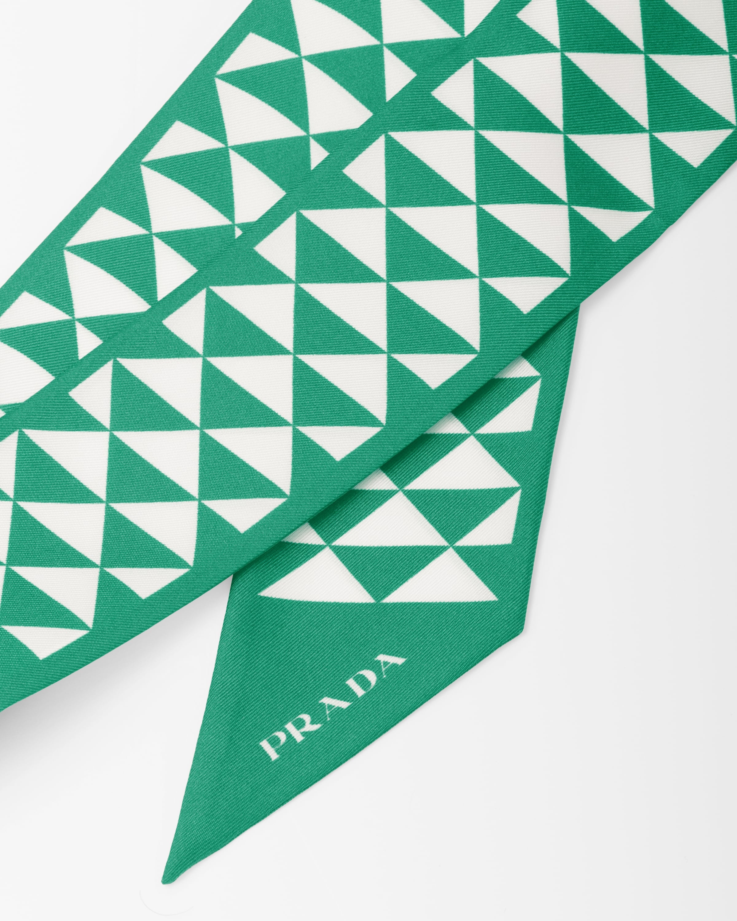 Printed silk twill scarf - 2