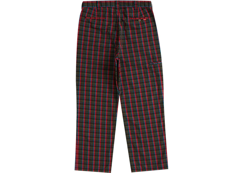 Supreme Supreme Work Pant (SS23) Red Plaid outlook