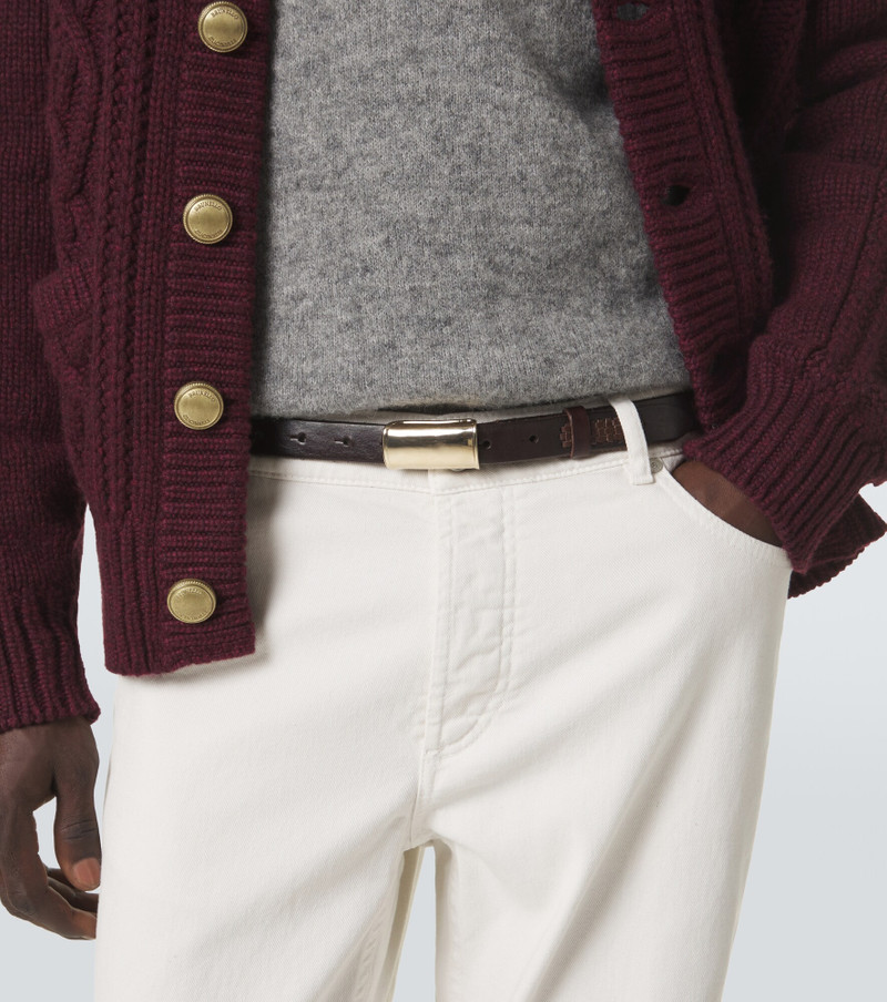 Brunello Cucinelli Leather belt outlook