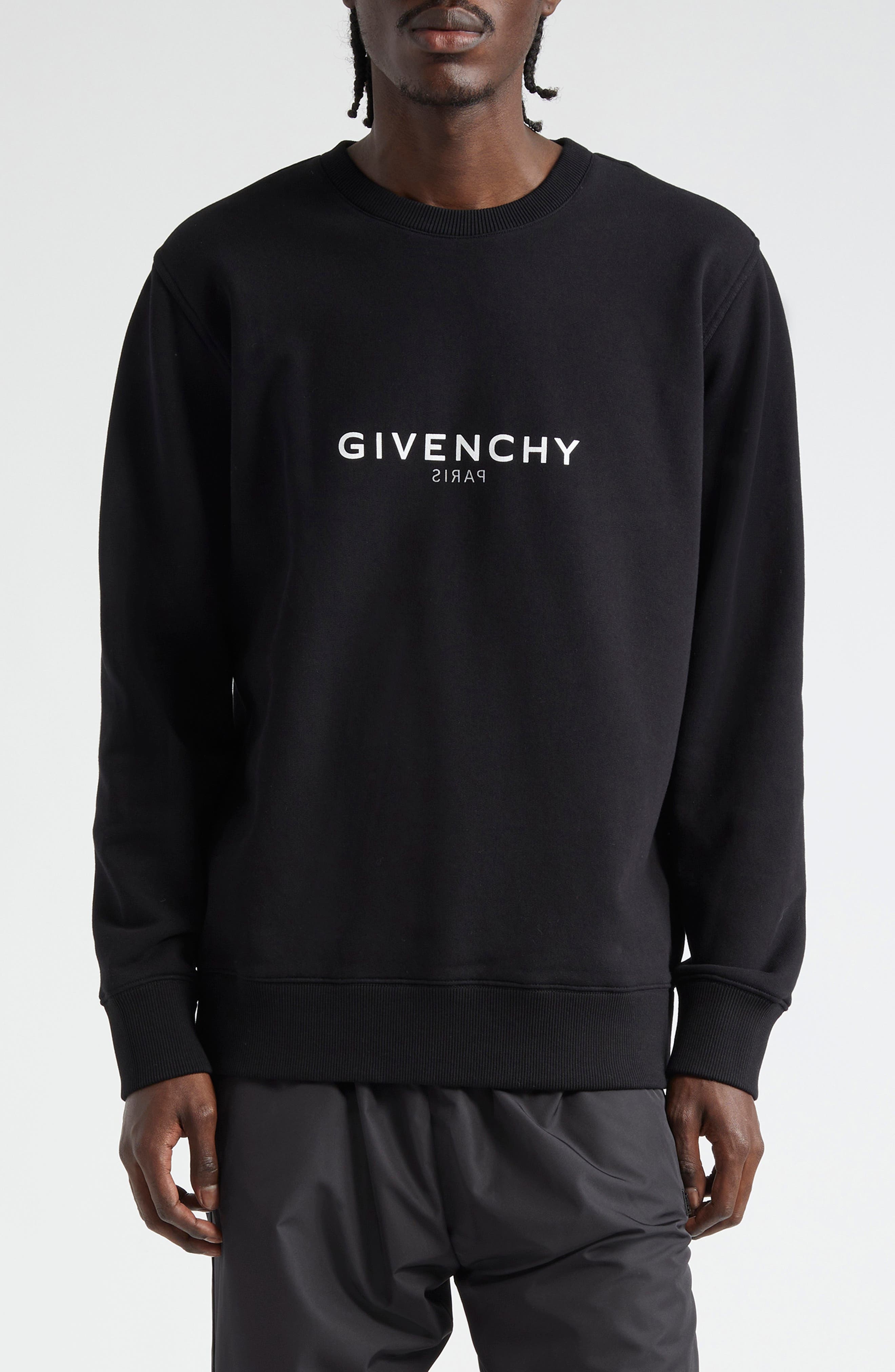 Reverse Logo Cotton Crewneck Sweatshirt - 1