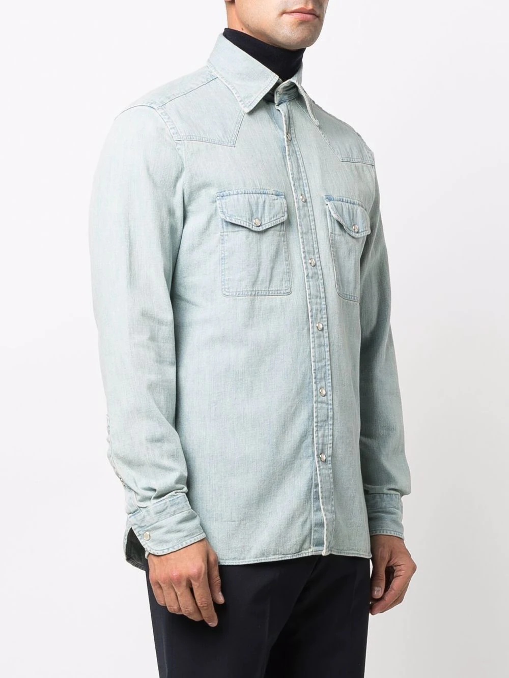 long-sleeve denim shirt - 3