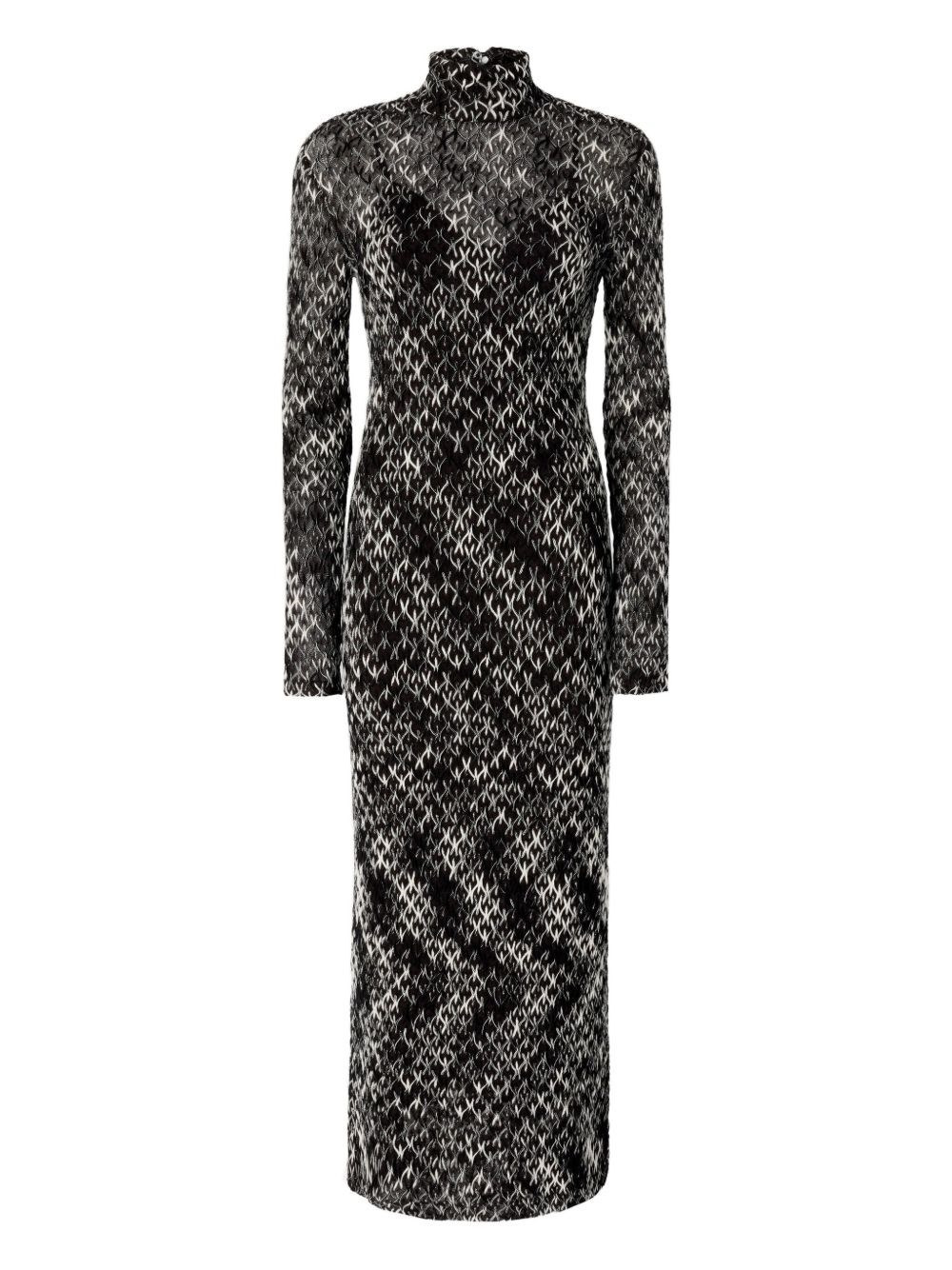 Turtle-neck long dress - 1