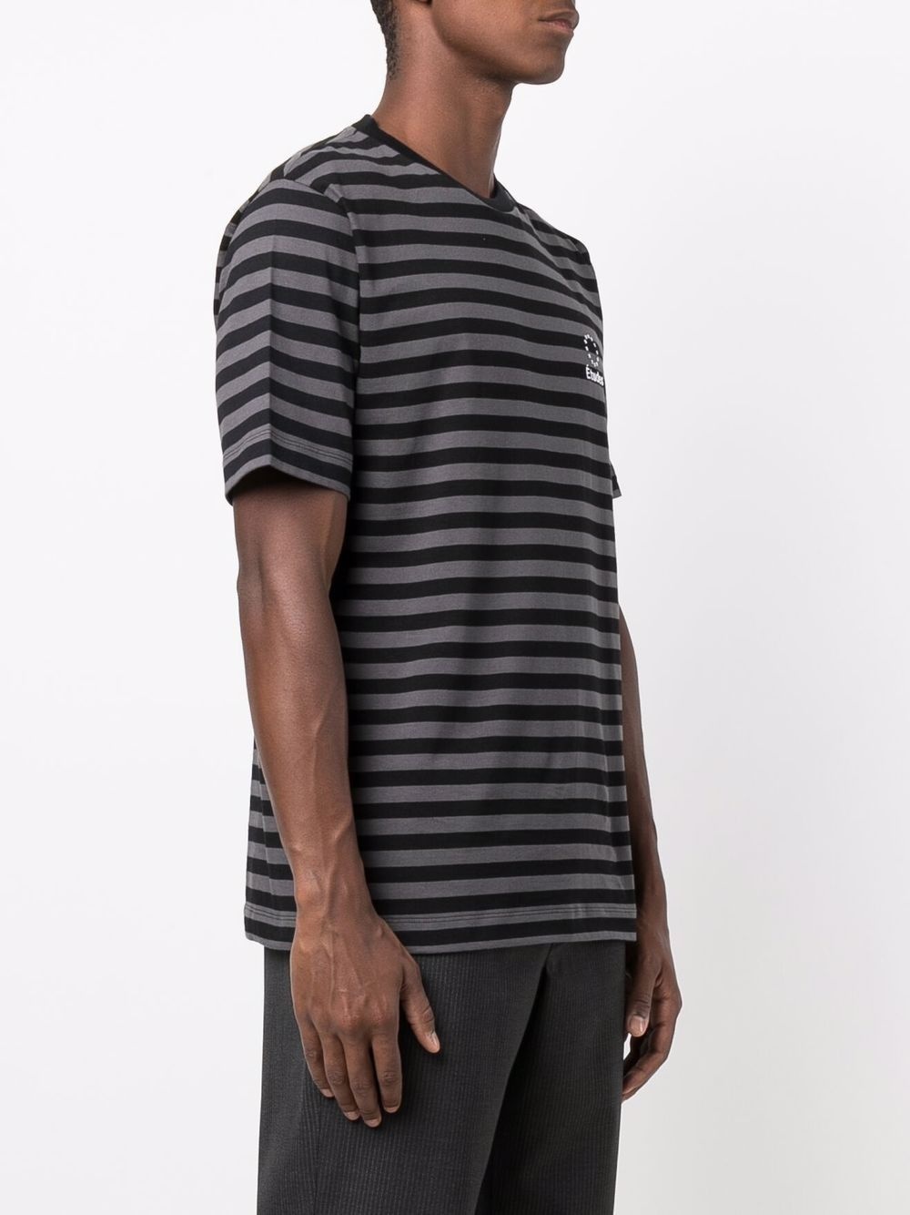 striped logo-embroidered T-shirt - 3