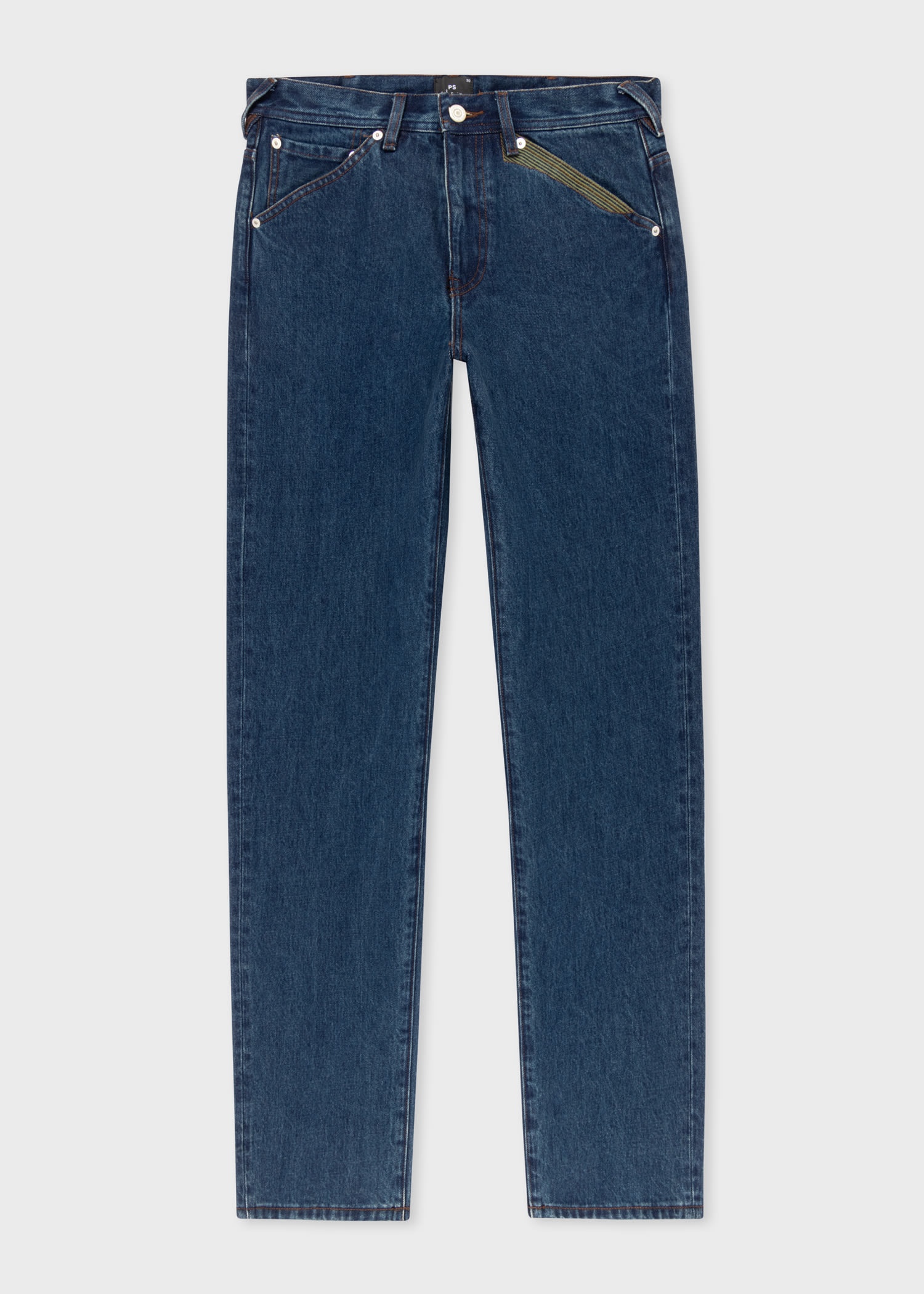 Dark-Wash 'Plains' Embroidered Jeans - 1