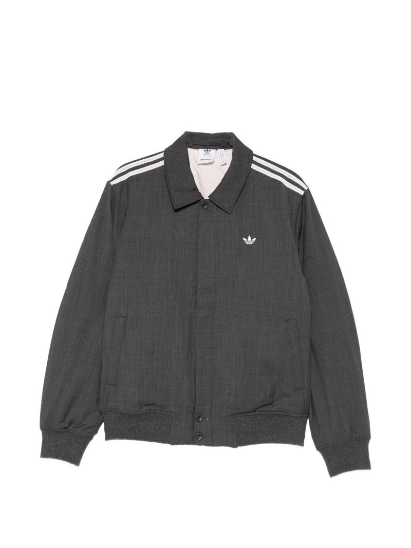 stripe-detail bomber jacket 1