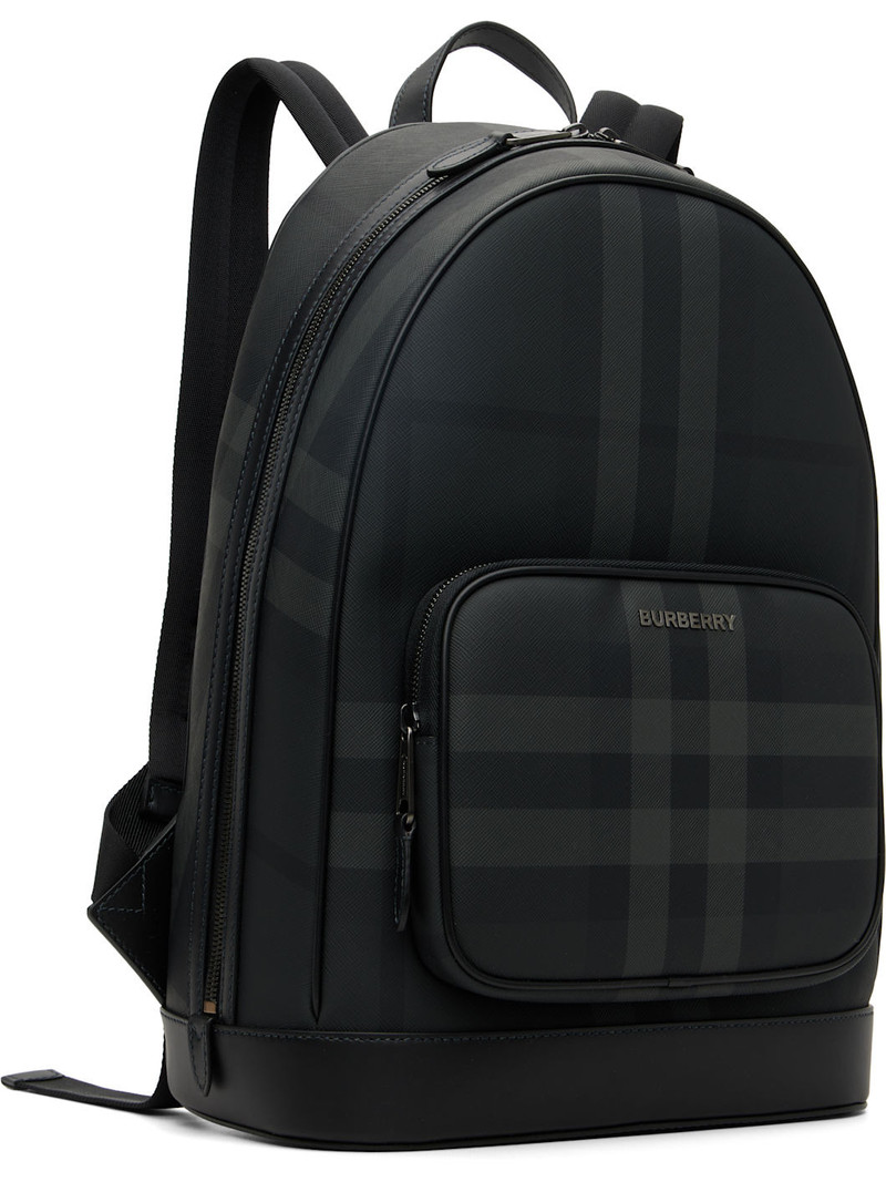 Burberry Black & Gray Rocco Backpack outlook
