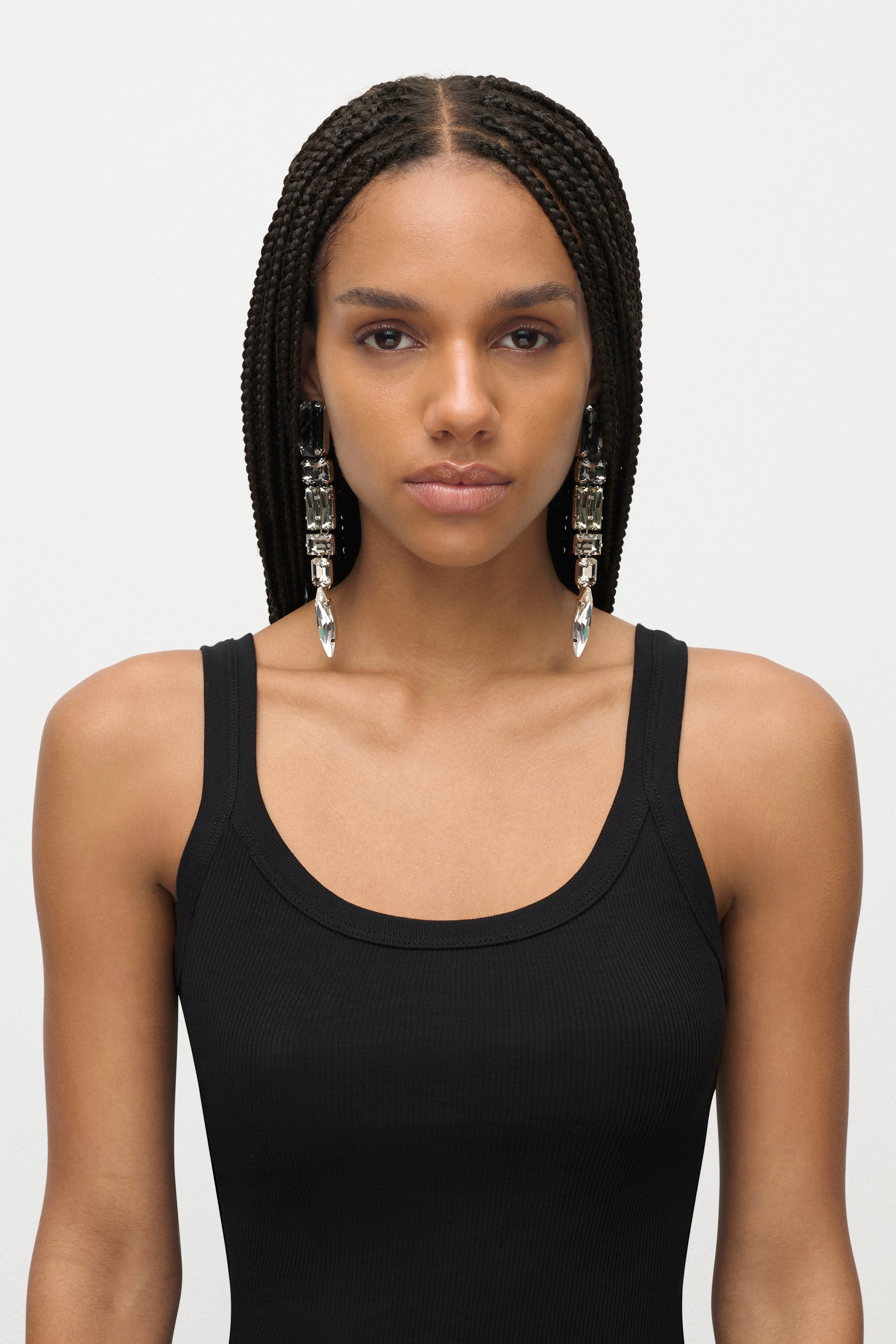 OMBRE CRYSTAL DROP EARRINGS - 2