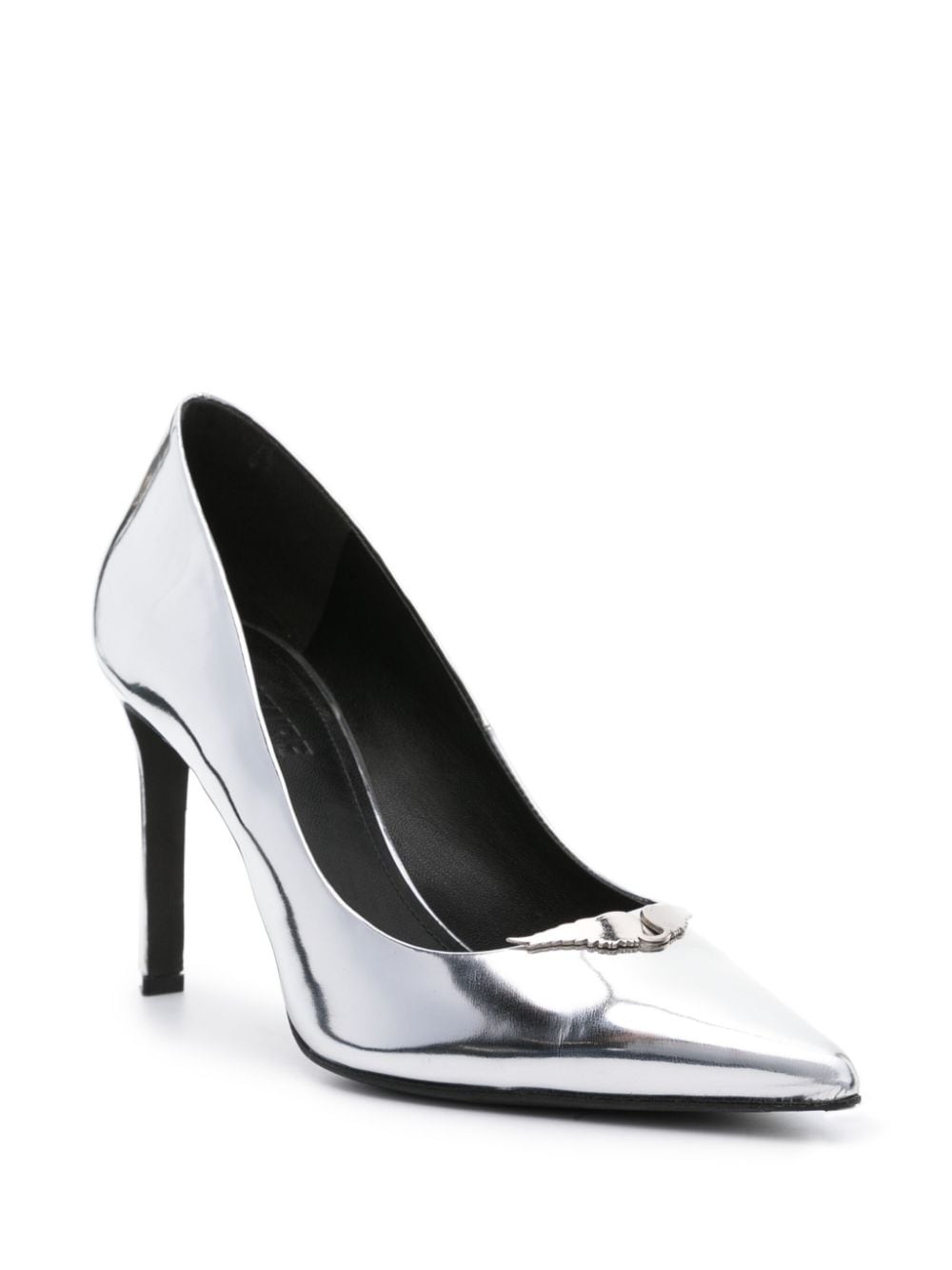Perfect 100mm metallic-finish pumps - 2