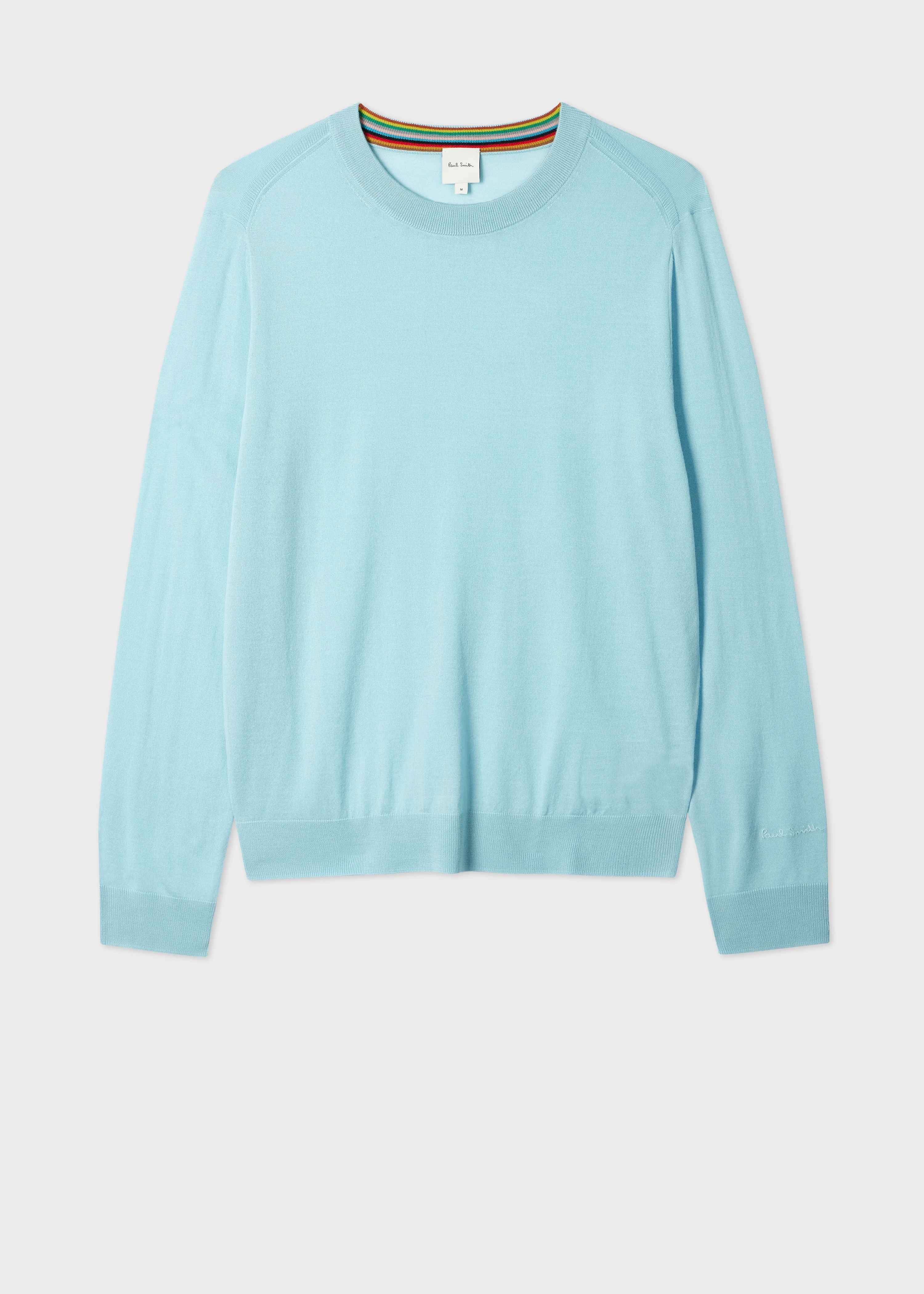 Sky Blue Merino Wool Sweater - 1