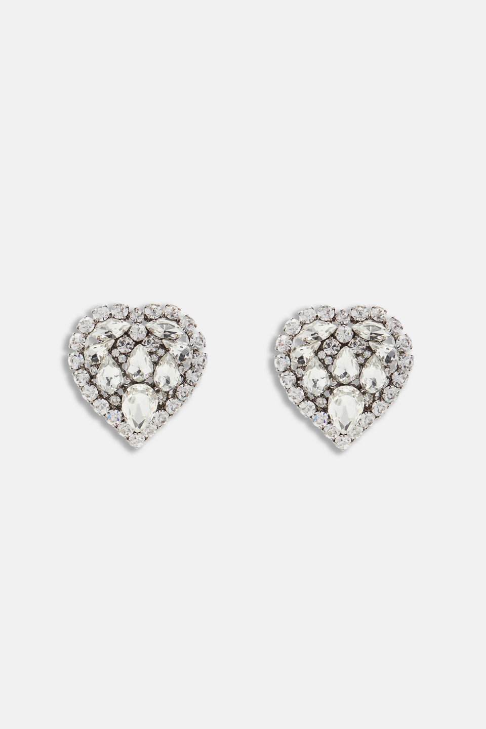 HEART CRYSTAL EARRINGS - 1