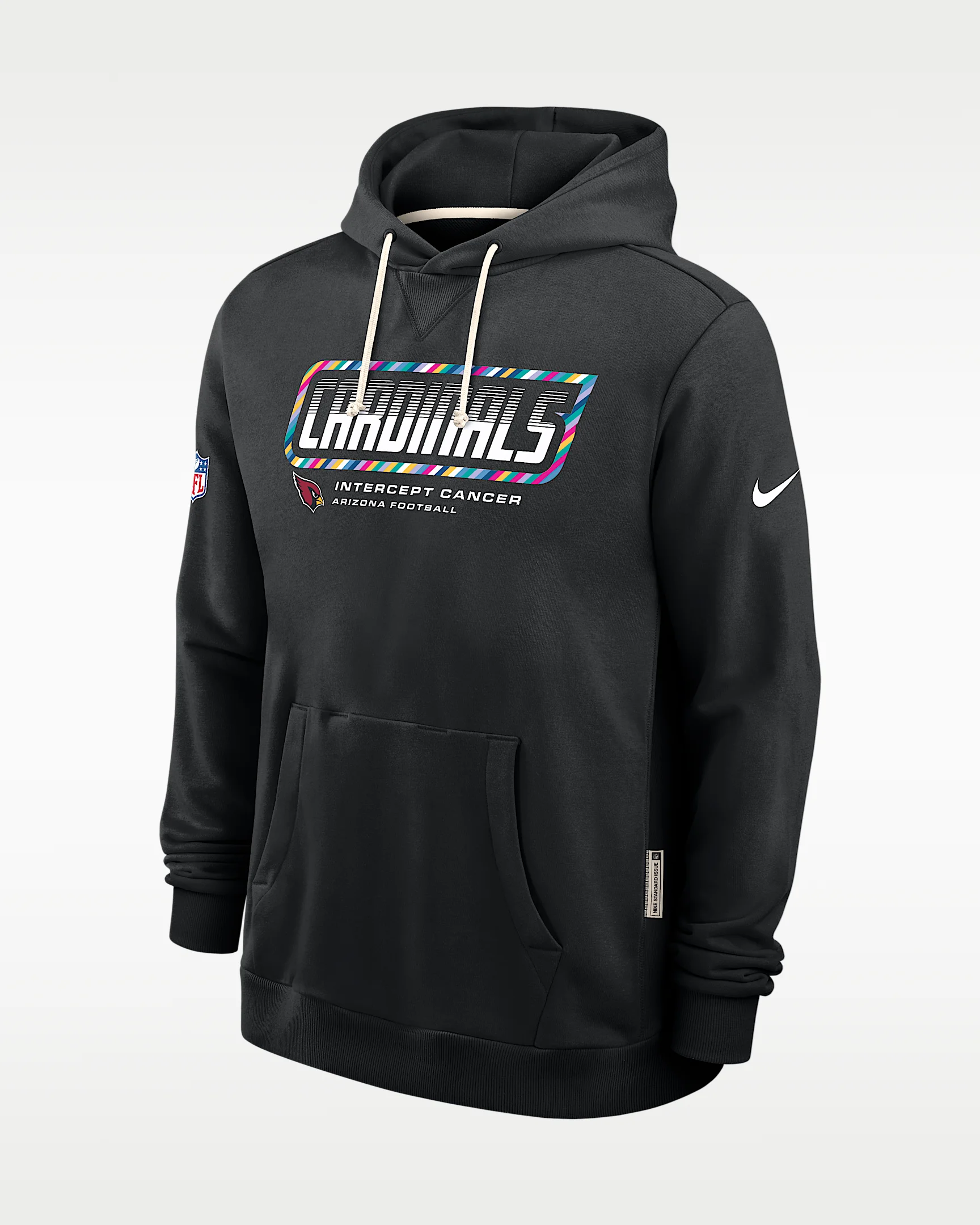 Arizona Cardinals Crucial Catch Sideline Standard Issue Men's Nike Dri-FIT NFL Pullover Hoodie - 1