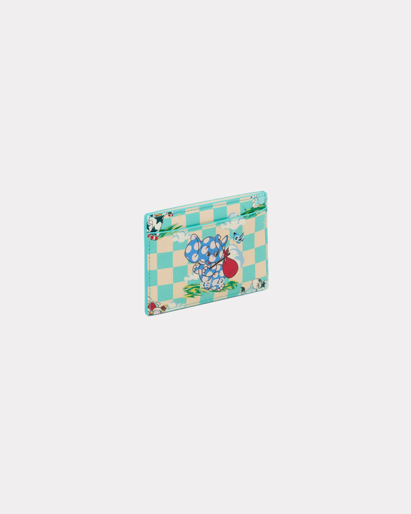 'KENZO Cartoon' card holder in leather 1