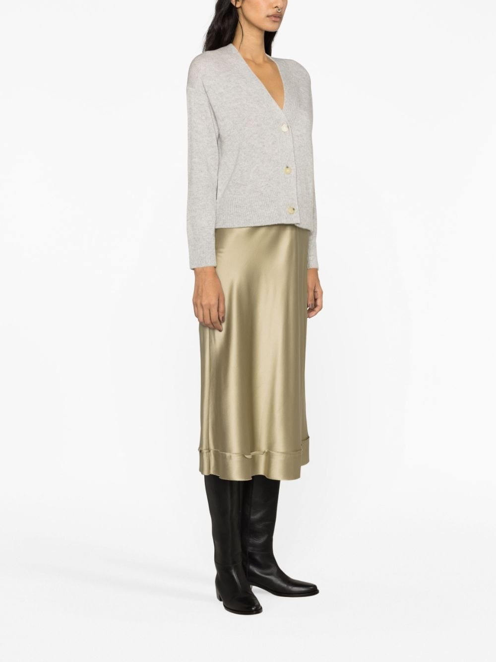 wool-cashmere blend cardigan - 3
