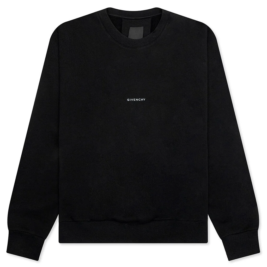Boxy Fit Sweatshirt Black - 1