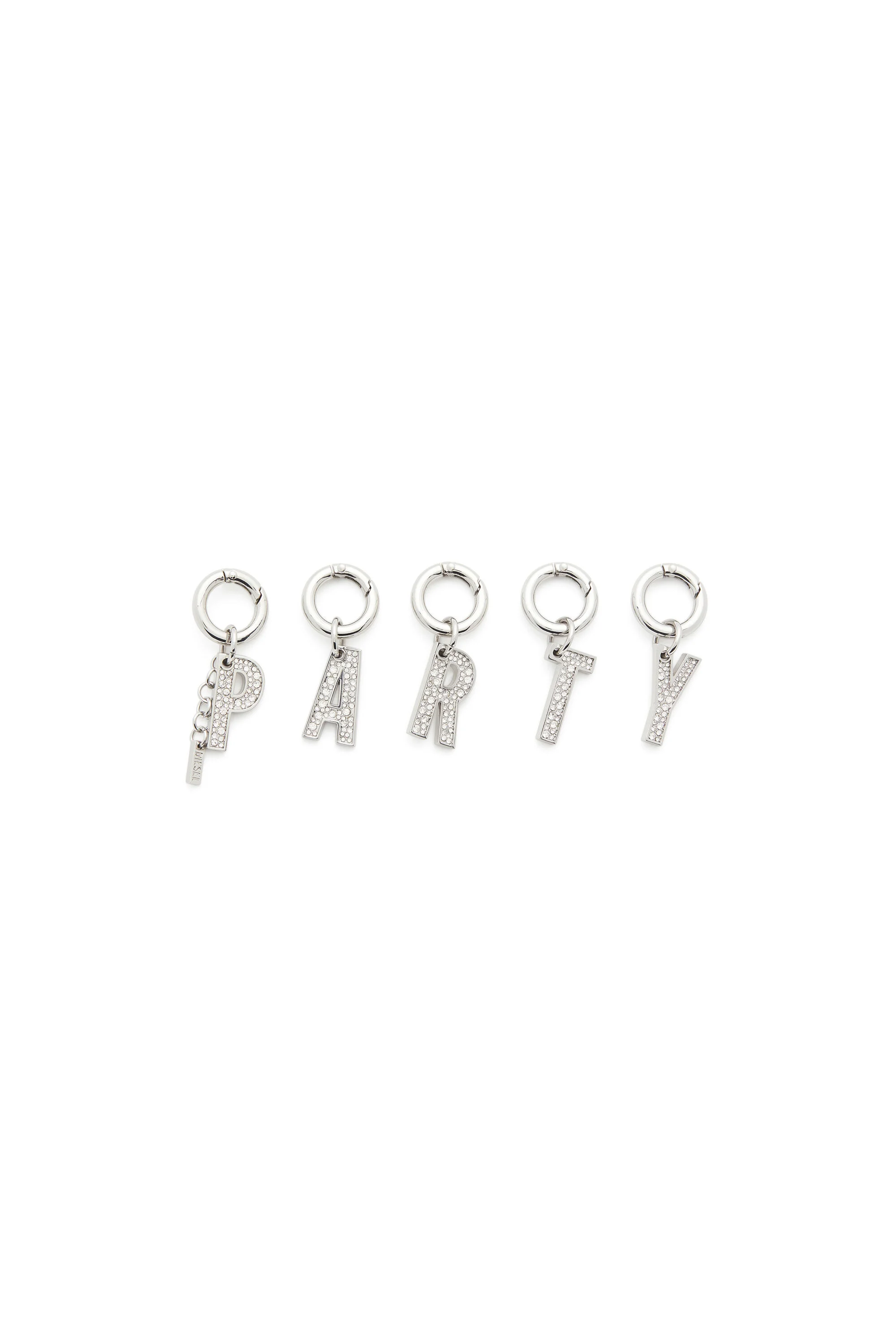 METAL PARTY CHARMS WITH RHINESTONES - 1