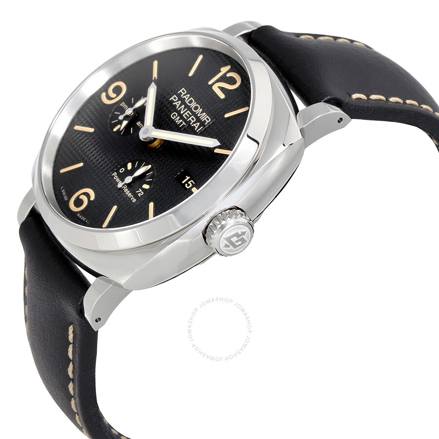 Pre-owned Panerai Radiomir 1940 GMT Black Dial Men's Watch PAM 00628 - 2