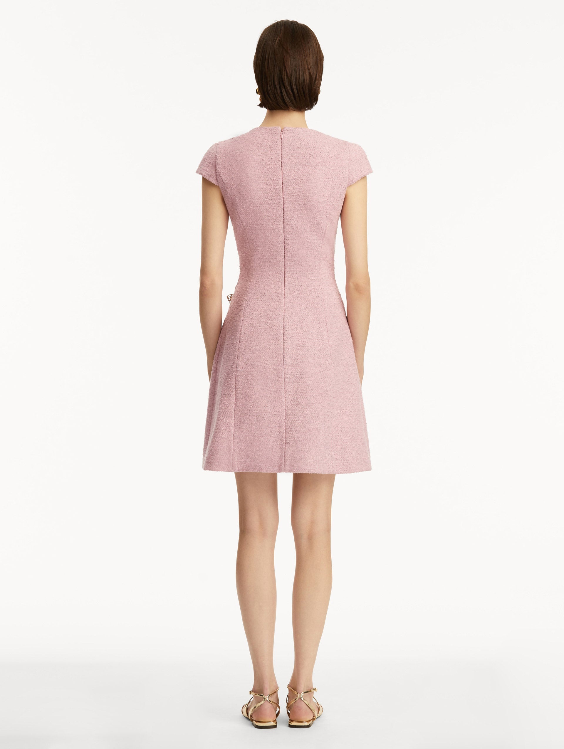 BUTTERFLY-DETAILED TWEED DRESS - 3