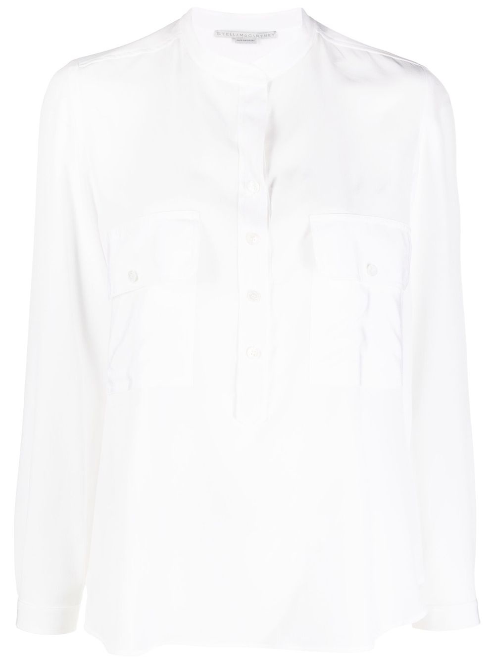 collarless shirt - 2