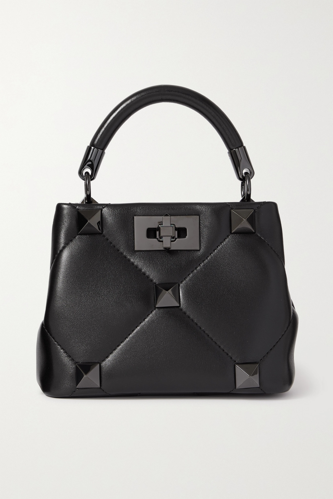 Valentino Garavani Roman Stud mini quilted leather tote - 1