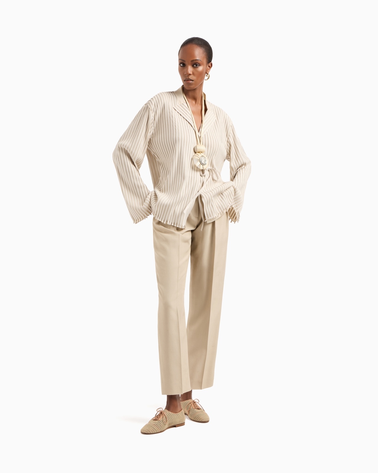 SILK JERSEY AND SUEDE JACKET - 2