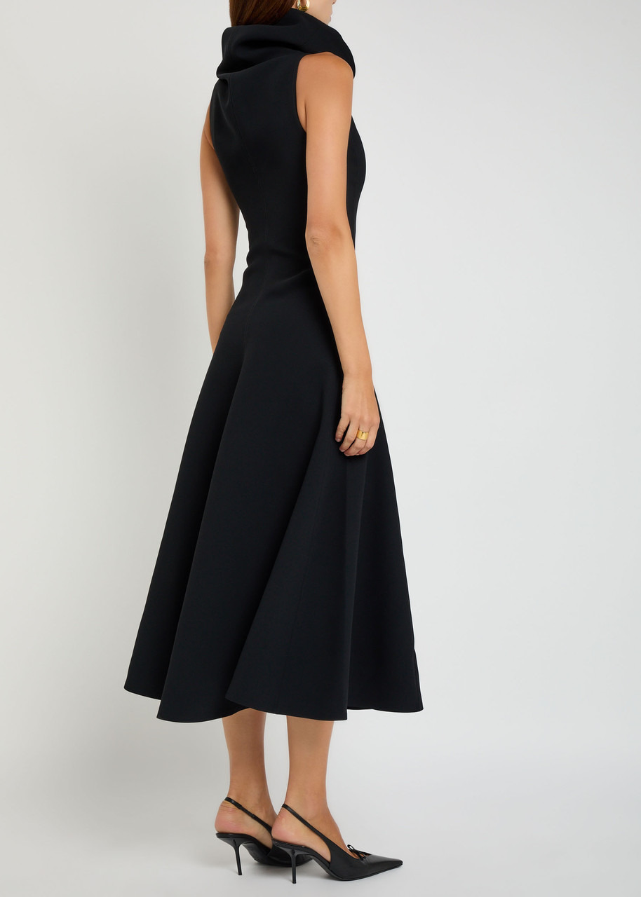 Jacquemus La Robe Triangle Crepe Midi Dress - 3