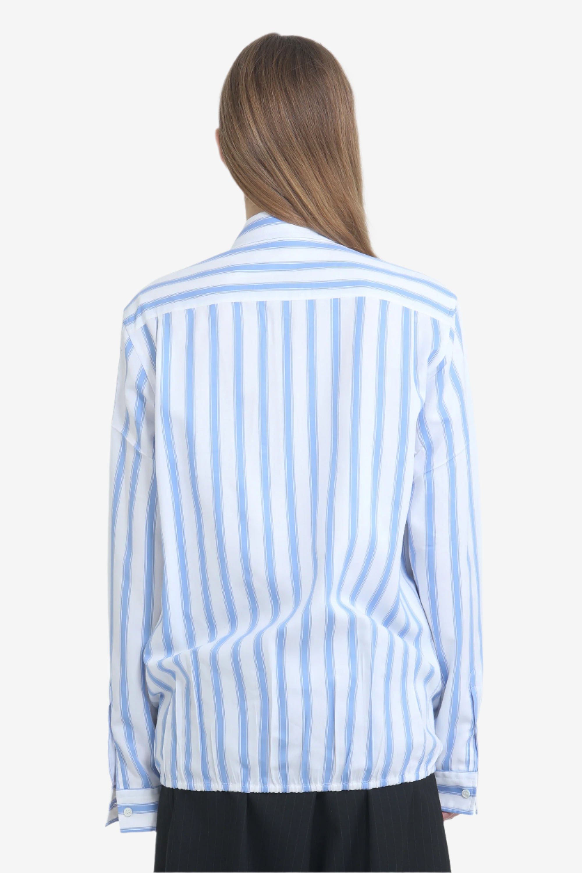 STRIPED ZIP-UP SHIRT JACKET - 2