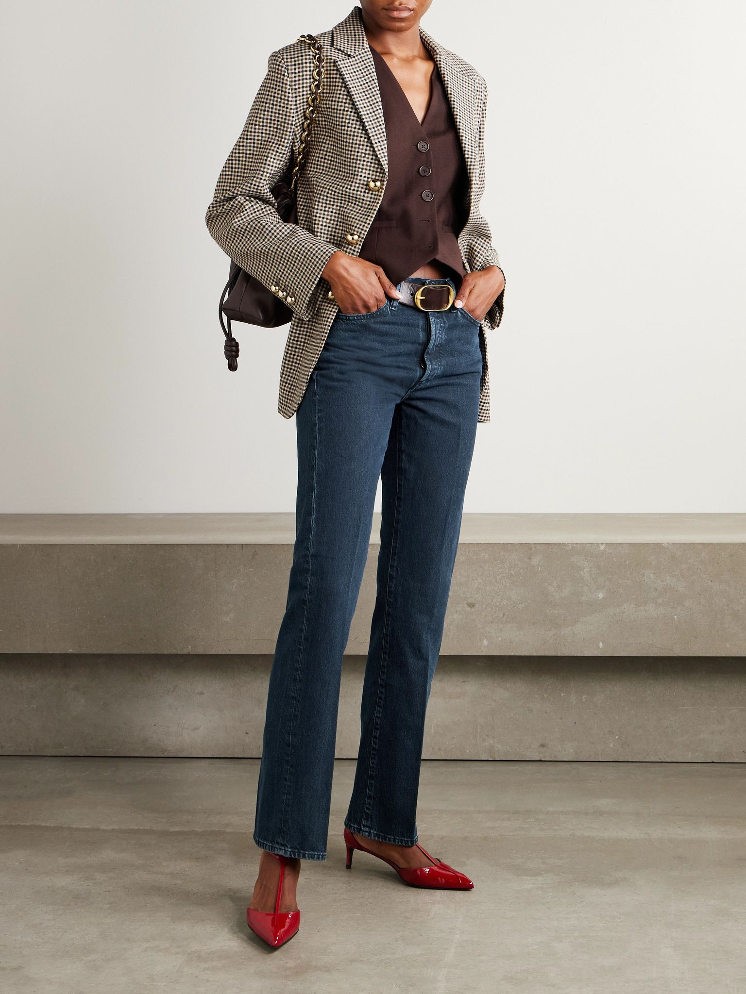 The Vertical high-rise straight-leg jeans Dark denim - 2
