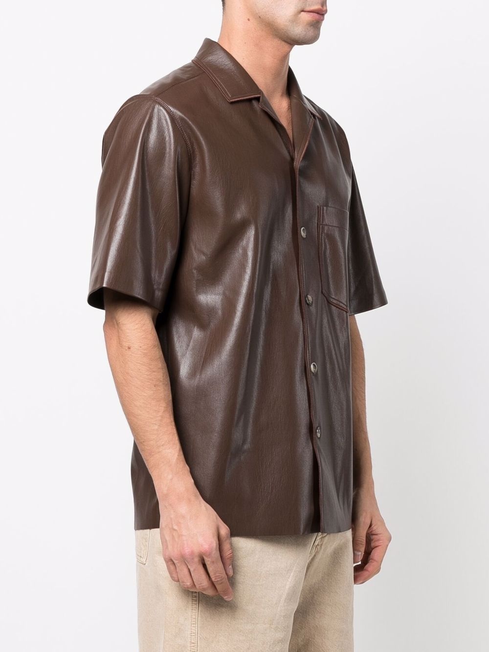 coated short-sleeve shirt - 3