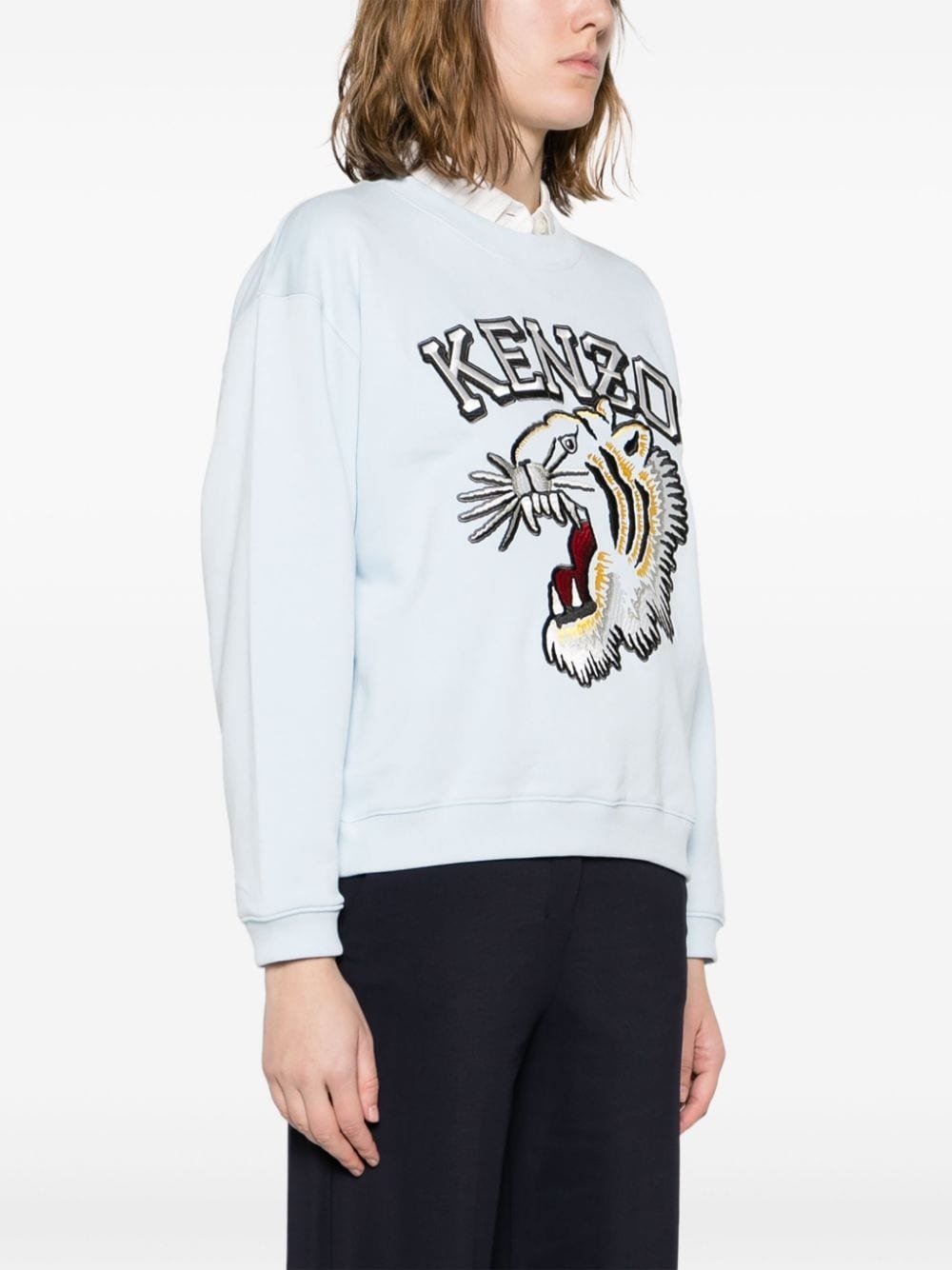 Varsity Jungle Tiger logo-embroidered sweatshirt - 3