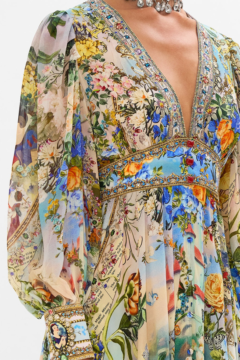 LONG BUTTON FRONT DRESS 6