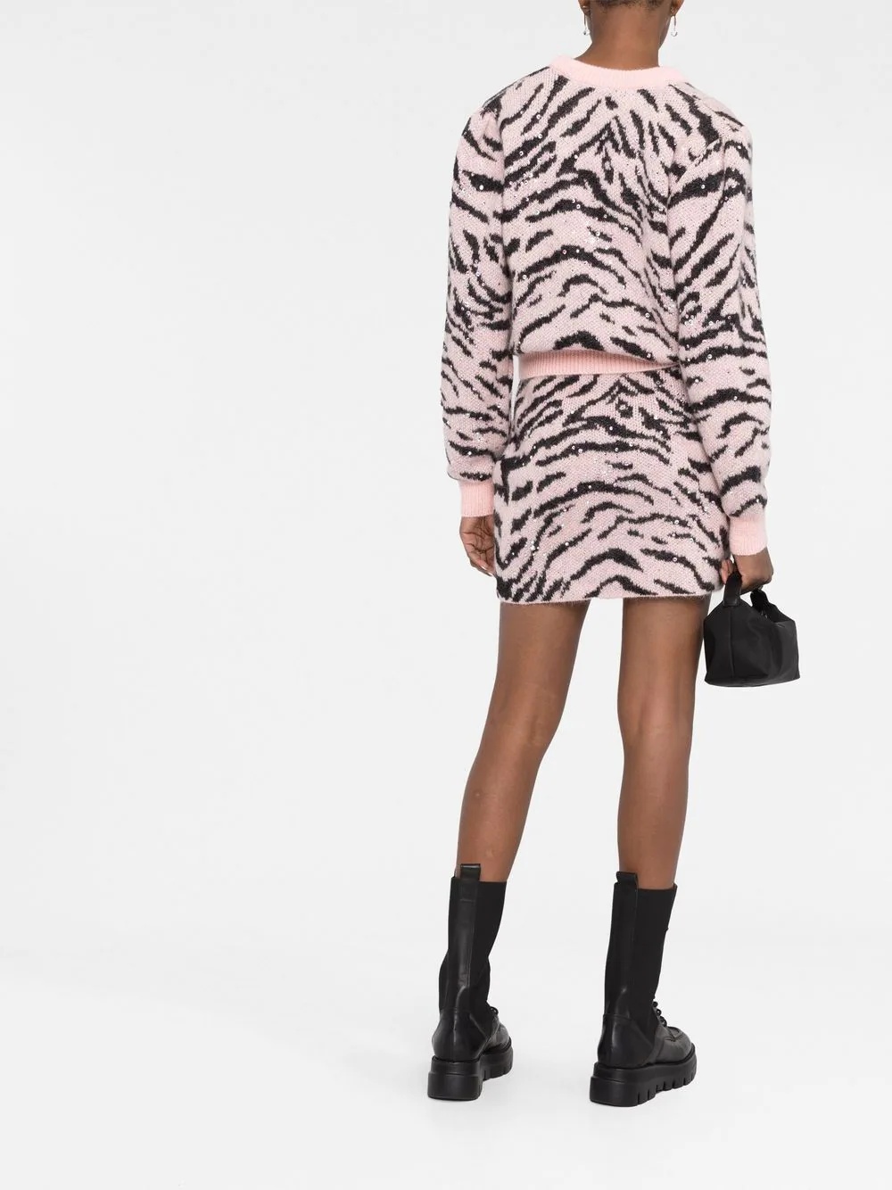 animal-pattern knit cardigan - 4