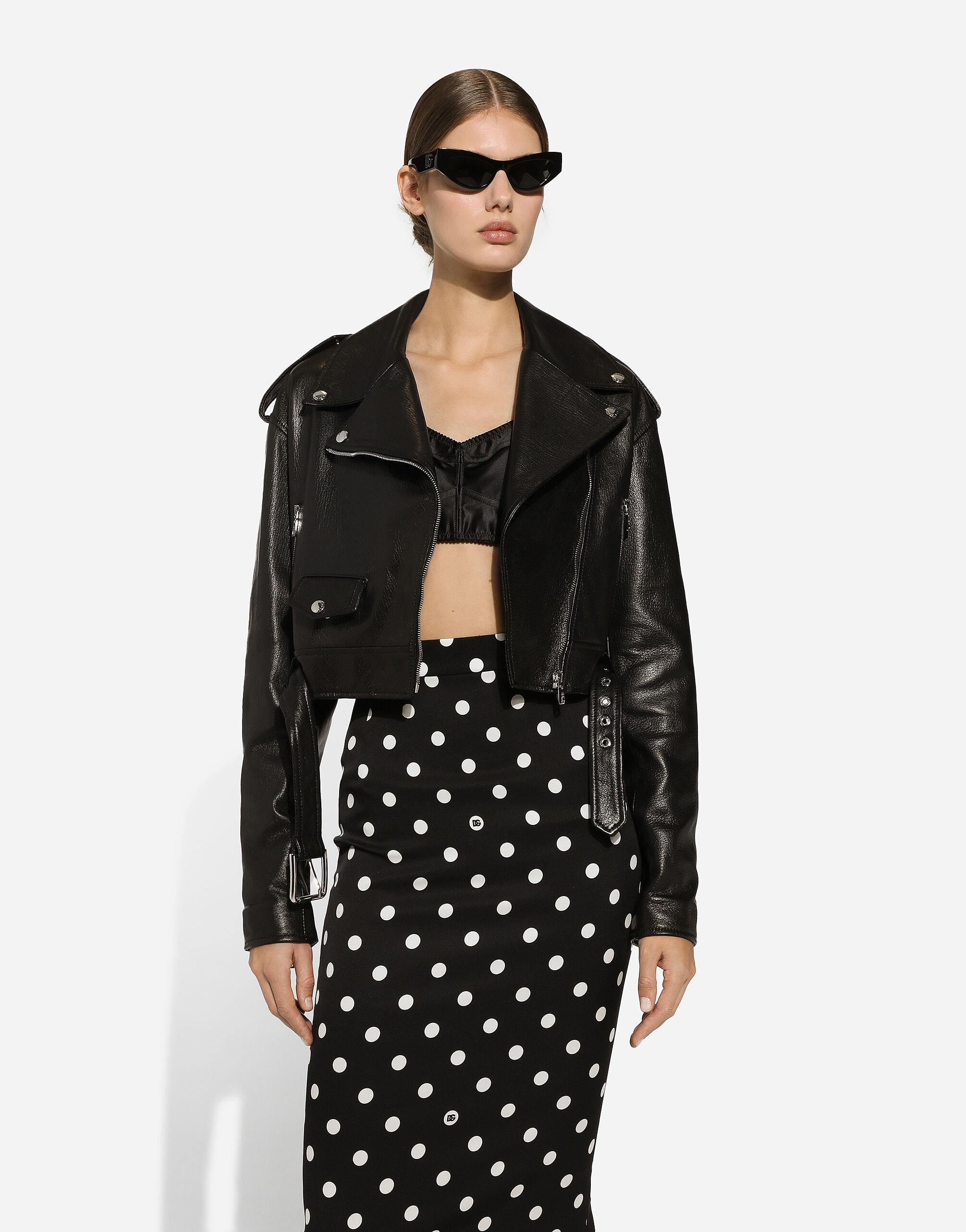 Plongé nappa leather biker jacket - 5