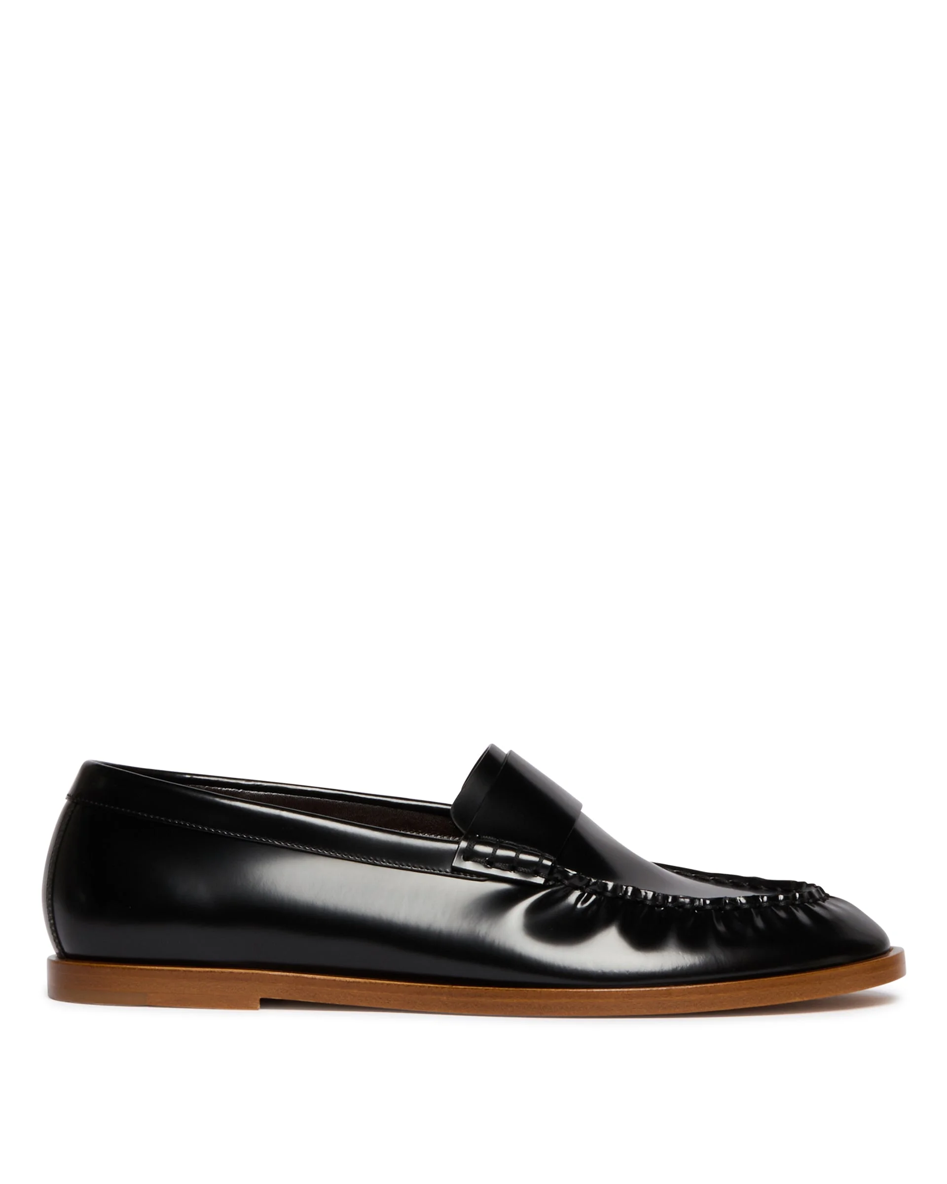 Black Patent Leather Loafers - 1