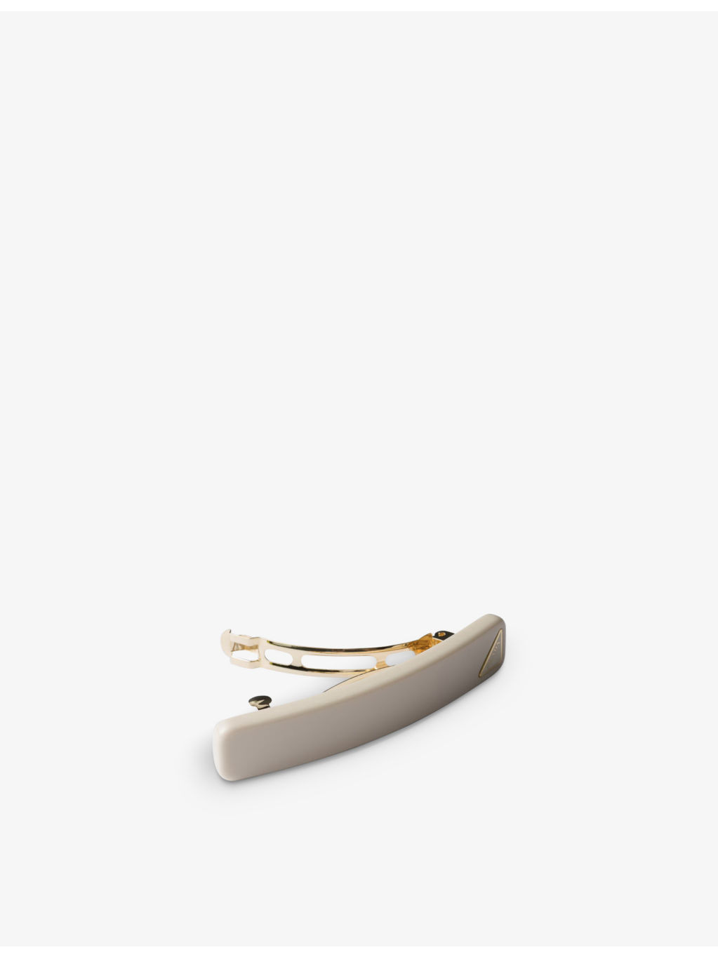 Triangle-logo plexiglas hair clip - 2