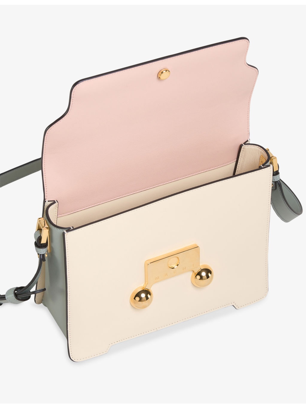 Trunkaroo Colour-Block Medium Leather Shoulder Bag - 4