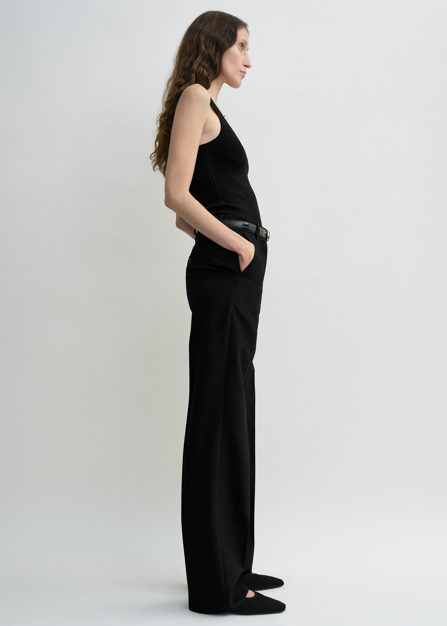 Straight suit trousers black - 3