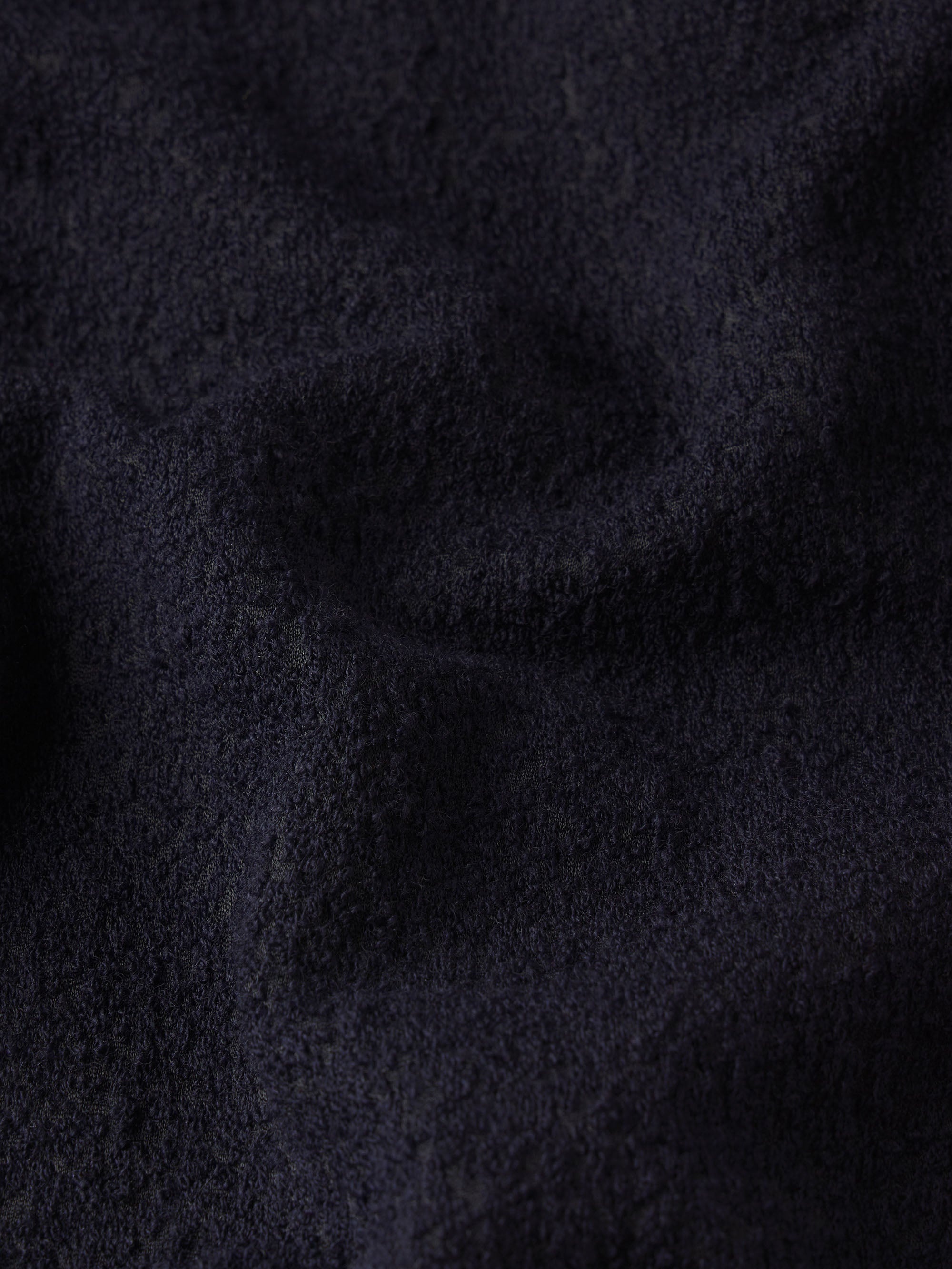 Terry Short Sleeve Shirt in Dark Navy - 2