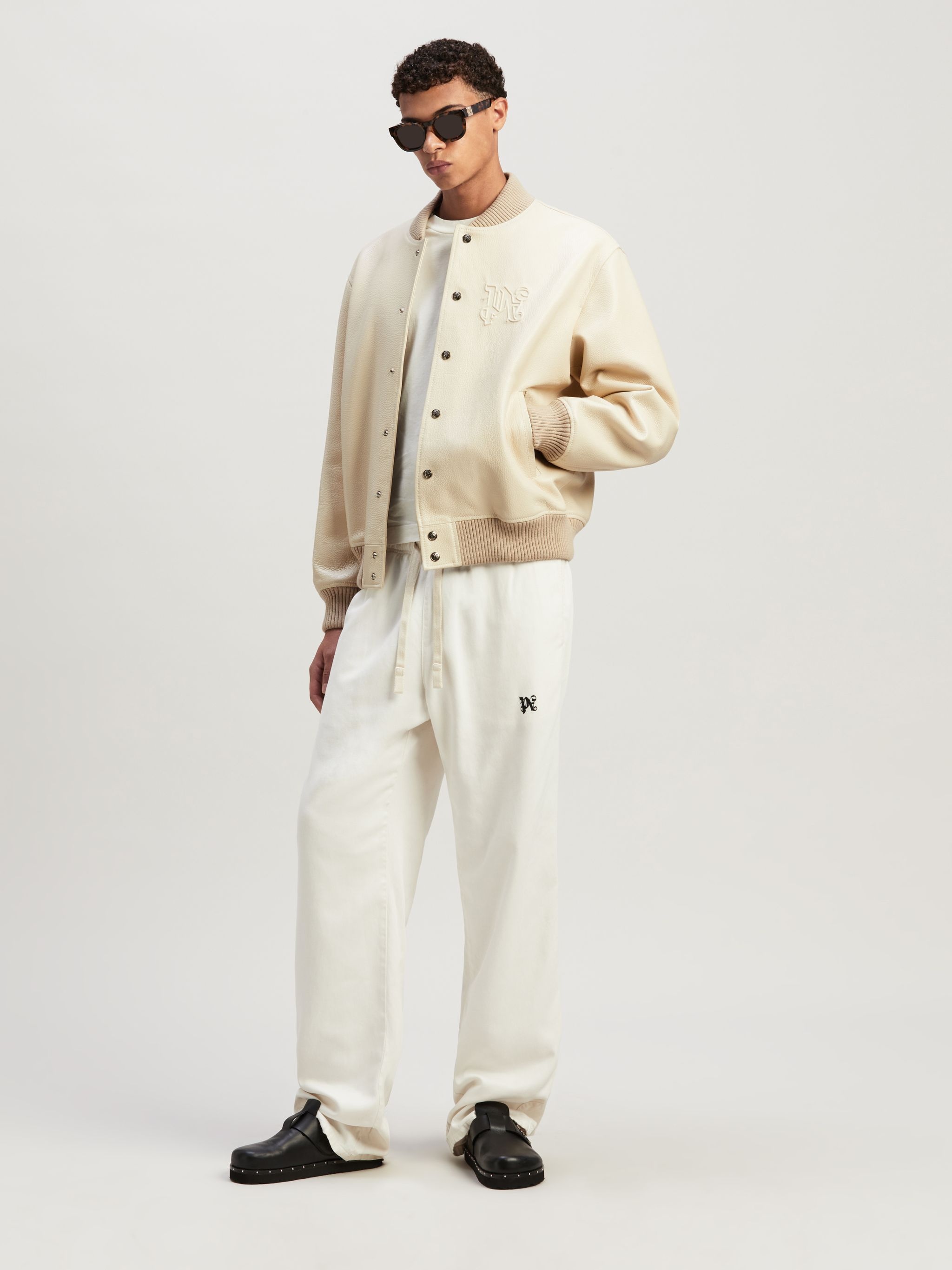 Monogram Leather Bomber - 2