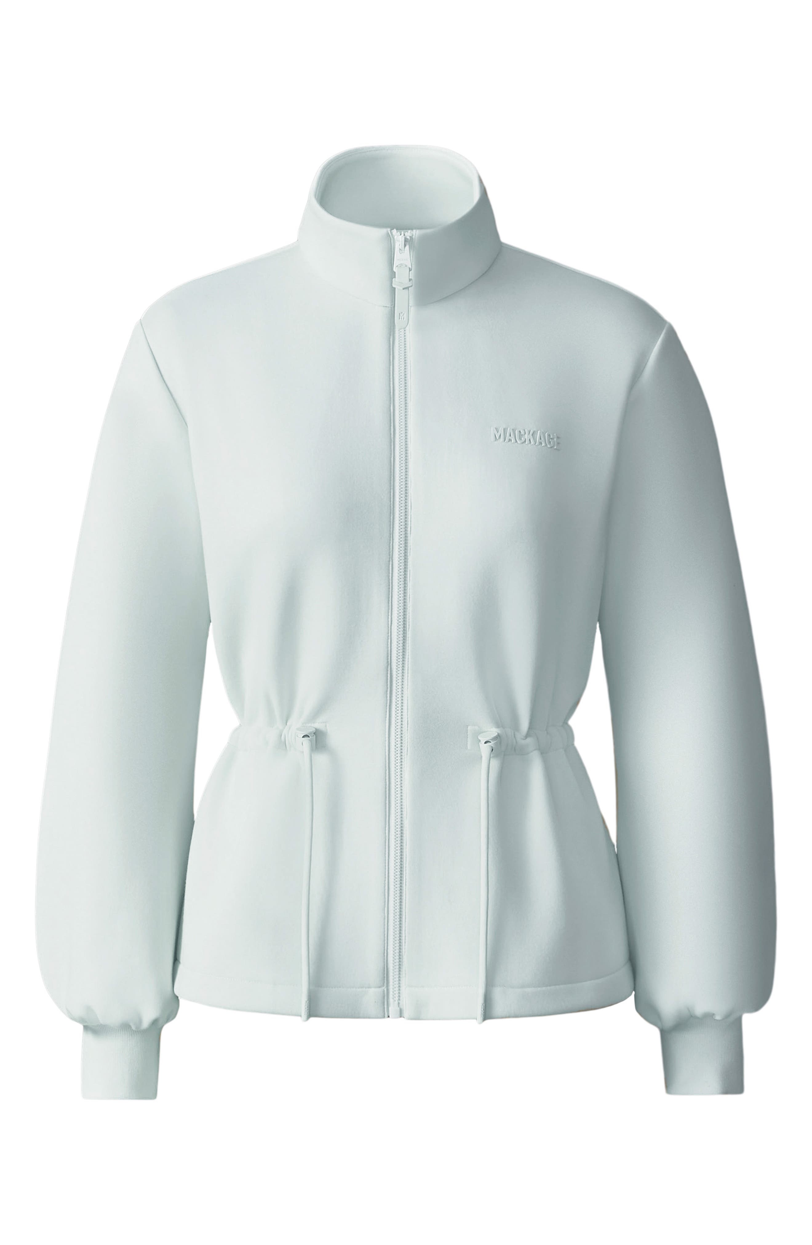 Mackage Finola Double Face Jersey Jacket in Cream at Nordstrom - 4