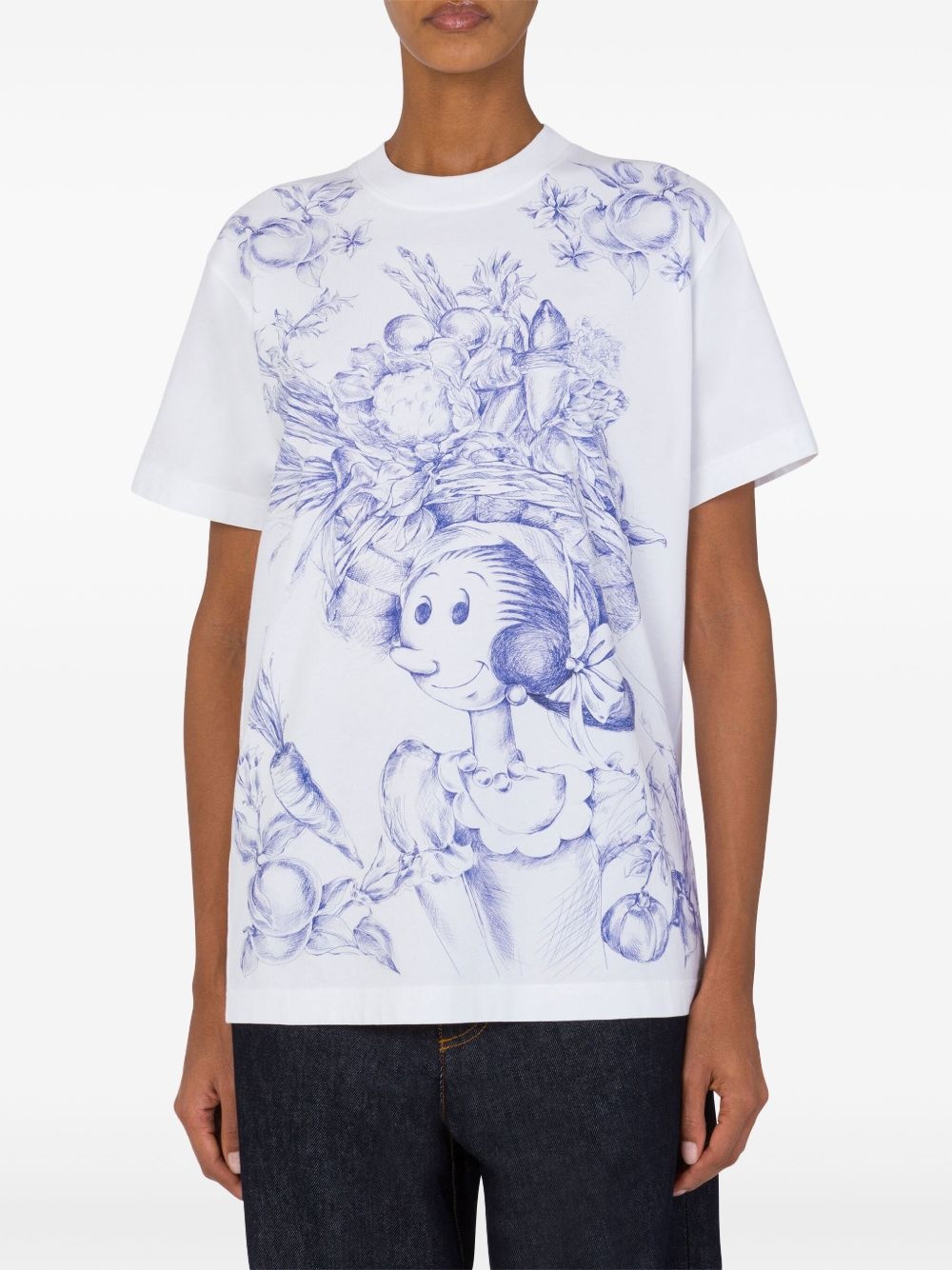cartoon-print T-shirt - 2